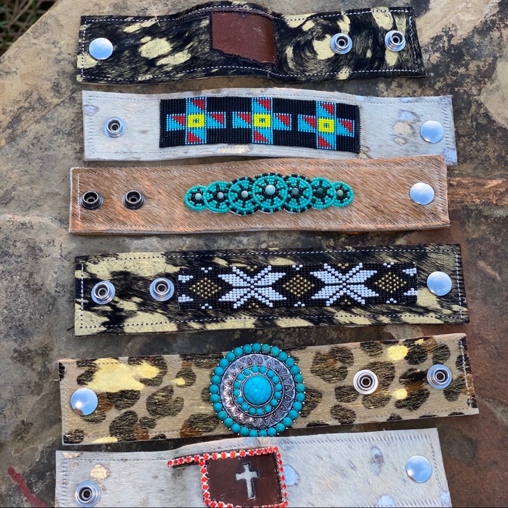 Genuine 💯 Cowhide Cuffs - Picture 9 of 16